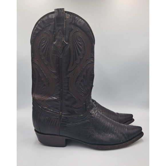 Size 10 EE - VTG Resistol Ranch Western Lizard Cowboy Boots main image 8